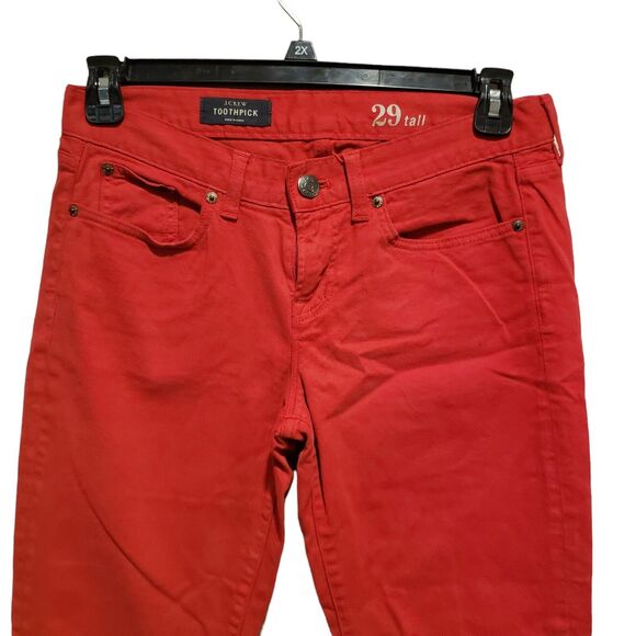 J Crew Women Toothpick Ankle Colored Jeans size 29/8 $125 - Picture 2 of 8